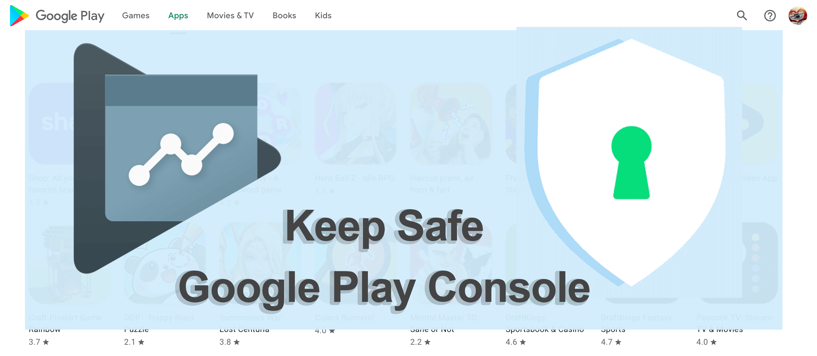 Keep Safe Google Play Console